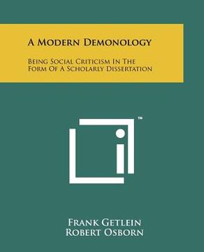 portada a modern demonology: being social criticism in the form of a scholarly dissertation
