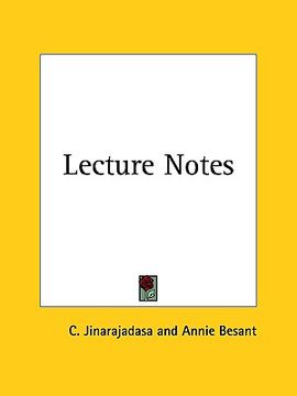 portada lecture notes (en Inglés)