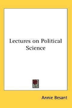 portada lectures on political science (en Inglés)