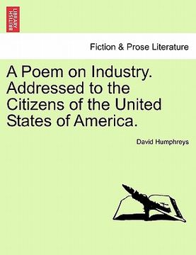 portada a poem on industry. addressed to the citizens of the united states of america.