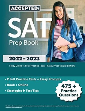 portada Sat Prep Book 2022-2023: Study Guide + 2 Full Practice Tests + Essay Practice [3Rd Edition] 