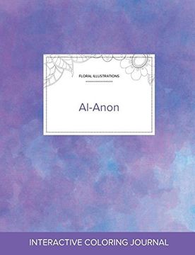 portada Adult Coloring Journal: Al-Anon (Floral Illustrations, Purple Mist)