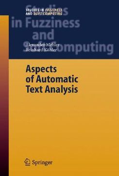 portada aspects of automatic text analysis (in English)