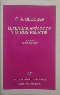 portada Leyendas, Apologos y Otros Relatos (t. H. M. 27)