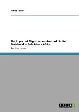 portada the impact of migration on areas of limited statehood in sub-sahara africa (en Inglés)