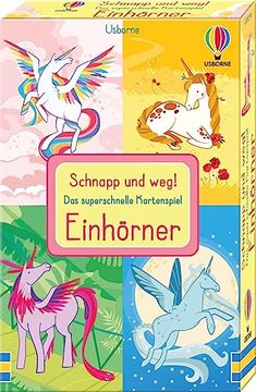 portada Schnapp und Weg! Das Superschnelle Kartenspiel: Einhörner: Kartenspiel-Set mit Einhörnern - Trainiert das Reaktionsvermögen - ab 3 Jahren (in German)