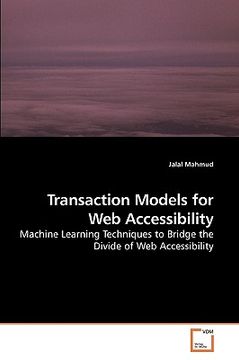 portada transaction models for web accessibility (en Inglés)