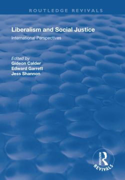portada Liberalism and Social Justice: International Perspectives (Routledge Revivals) (en Inglés)