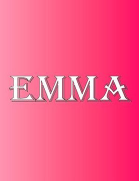 portada Emma: 100 Pages 8.5 X 11 Personalized Name on Notebook College Ruled Line Paper