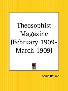 portada theosophist magazine february 1909-march 1909 (en Inglés)