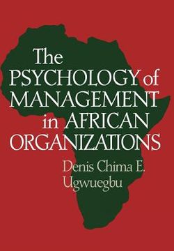 portada the psychology of management in african organizations (en Inglés)