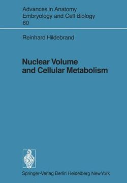 portada nuclear volume and cellular metabolism (en Inglés)