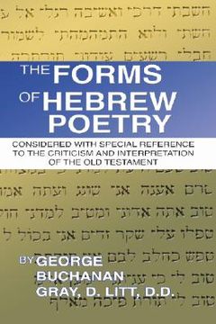 portada the forms of hebrew poetry: considered with special reference to the criticism and interpretation of the old testament