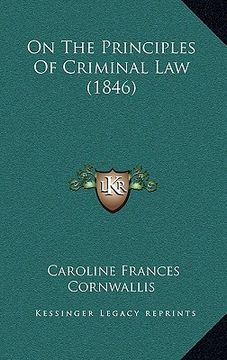 portada on the principles of criminal law (1846) (en Inglés)