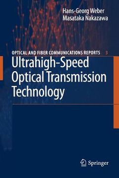portada ultrahigh-speed optical transmission technology (en Inglés)