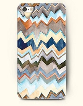 portada Oofit Aztec Indian Chevron Zigzag Pattern Hard Case for Apple Iphone 4 4s Multi-Colored Curves Geometrc Stripes
