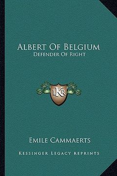 portada albert of belgium: defender of right (in English)