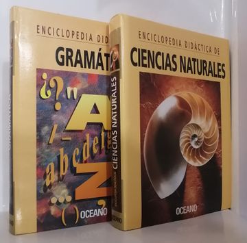 portada Enciclopedia Gramática  y ciencias naturales  Didáctica Océano 2 tomos 2 cd rom
