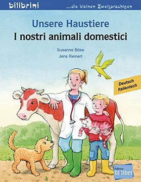 portada Unsere Haustiere. Kinderbuch Deutsch-Italienisch