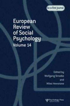 portada European Review of Social Psychology: Volume 14 (en Inglés)