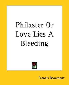 portada philaster or love lies a bleeding
