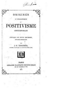 portada Origines et développement du positivisme contemporain (en Francés)