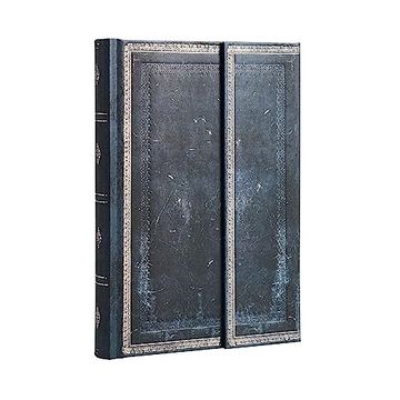 portada Paperblanks | Inkblot | old Leather Collection | Hardcover | Midi | Unlined | Wrap Closure | 144 pg | 120 gsm (en Inglés)