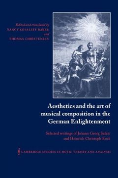 portada Aesthetics & art Musical Compositn: Selected Writings of Johann Georg Sulzer and Heinrich Christoph Koch (Cambridge Studies in Music Theory and Analysis) (en Inglés)