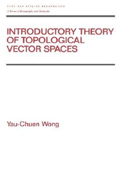 portada introductory theory of topological vector spates (in English)