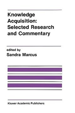 portada knowledge acquisition: selected research and commentary: a special issue of machine learning on knowledge acquisition (in English)