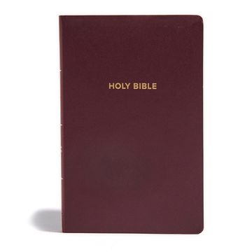 portada Csb Gift & Award Bible, Burgundy, Imitation Leather, red Letter, Presentation Page, Full-Color Maps, Easy-To-Read Bible Serif Type (in English)