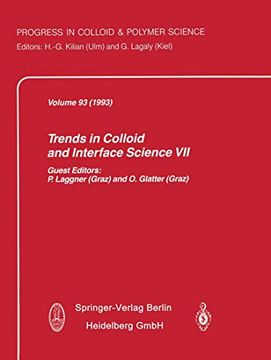 portada Trends in Colloid and Interface Science vii (Progress in Colloid and Polymer Science, 93) (en Inglés)
