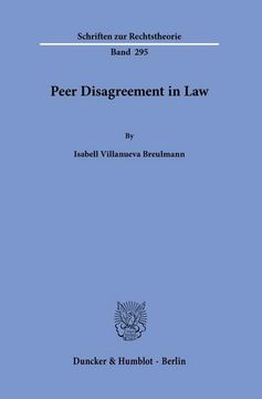 portada Peer Disagreement in Law. 