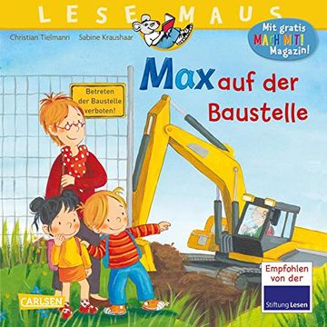 portada Lesemaus 12: Max auf der Baustelle (en Alemán)