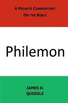 portada a private commentary on the bible: philemon (en Inglés)