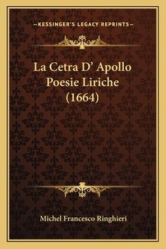 portada La Cetra D' Apollo Poesie Liriche (1664) (in Italian)