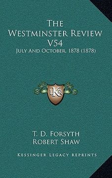 portada the westminster review v54: july and october, 1878 (1878) (en Inglés)