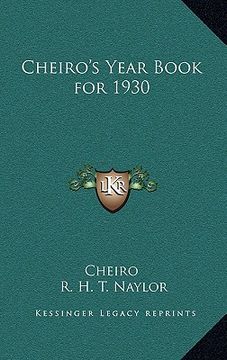portada cheiro's year book for 1930 (en Inglés)