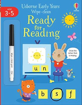 portada Ready for Reading - Wipe-Clean (Usborne Early Years Wipe-Clean, 10) (en Inglés)