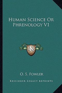 portada human science or phrenology v1 (en Inglés)