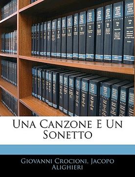 portada Una Canzone E Un Sonetto (en Italiano)