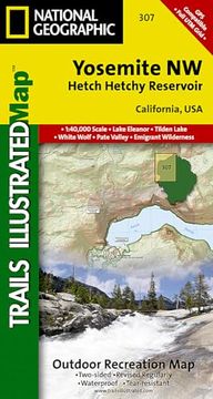 portada Yosemite nw: Hetch Hetchy Reservoir map (National Geographic Trails Illustrated Map, 307) (en Inglés)