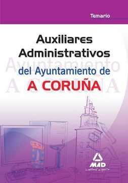 portada Auxiliares Administrativos Del Ayuntamiento De A Coruña. Temario