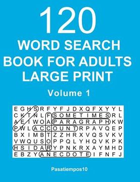 portada Word Search Book for Adults Large Print: 120 Puzzles - Volume 1