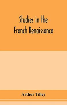 portada Studies in the French Renaissance (en Inglés)