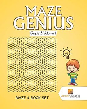 portada Maze Genius Grade 3 Volume 1: Maze 4 Book set (en Inglés)