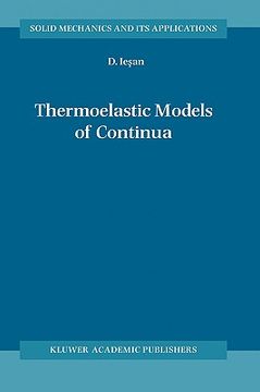 portada thermoelastic models of continua (en Inglés)