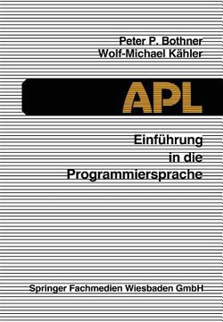 portada Einführung in Die Programmiersprache APL (in German)