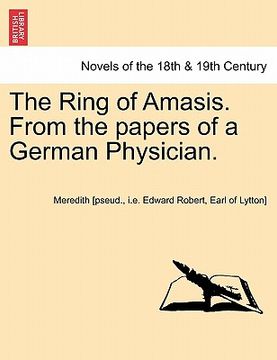 portada the ring of amasis. from the papers of a german physician. vol. ii. (en Inglés)
