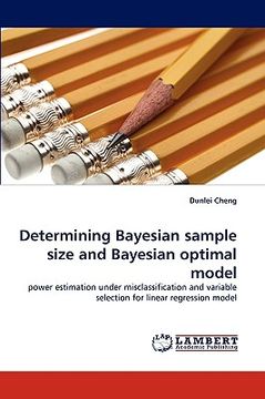 portada determining bayesian sample size and bayesian optimal model (en Inglés)